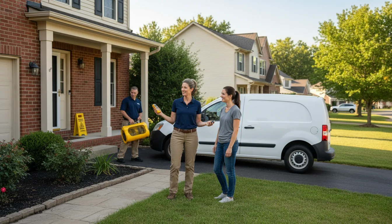 Residential water damage restoration in Mcgrew, NE